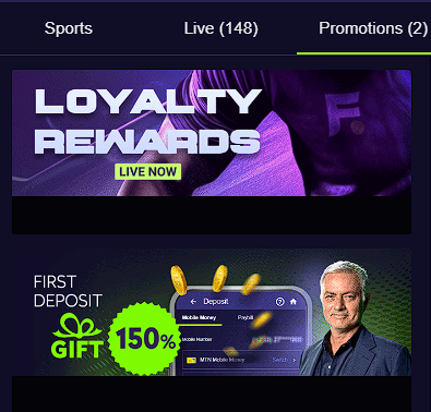 Range of bonuses at Football.com