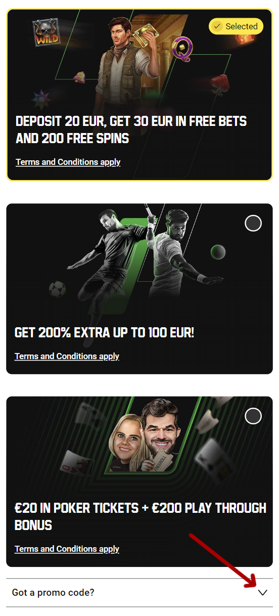 Unibet promotions