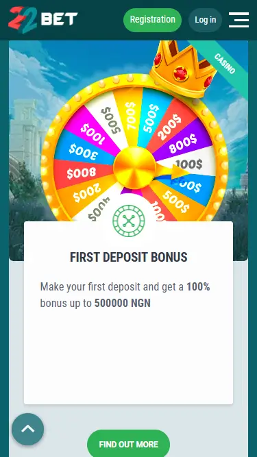 22Bet Welcome Bonus