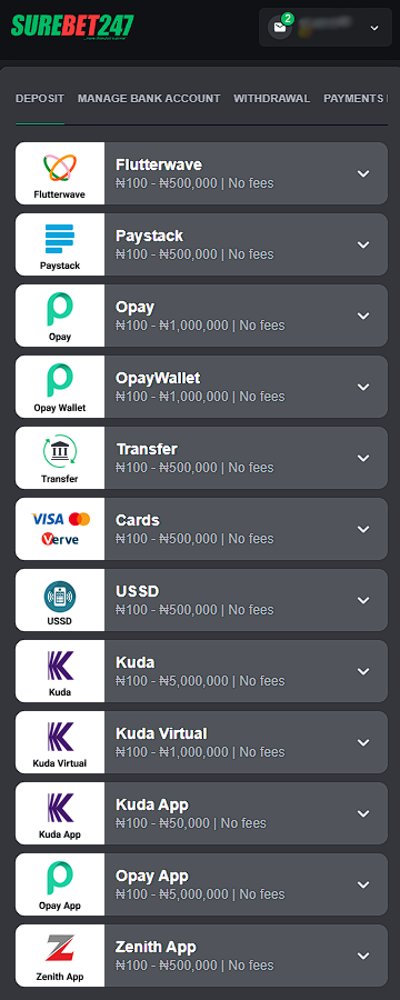 Payment methods