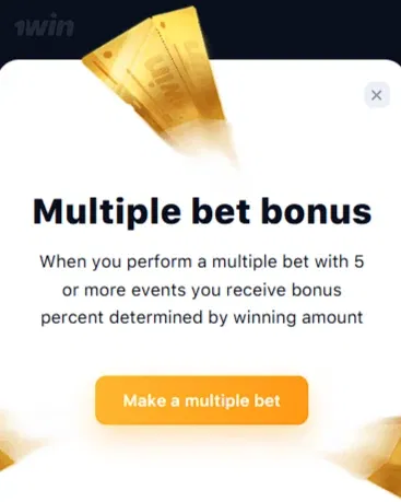 Does 1win have a sports bonuses?