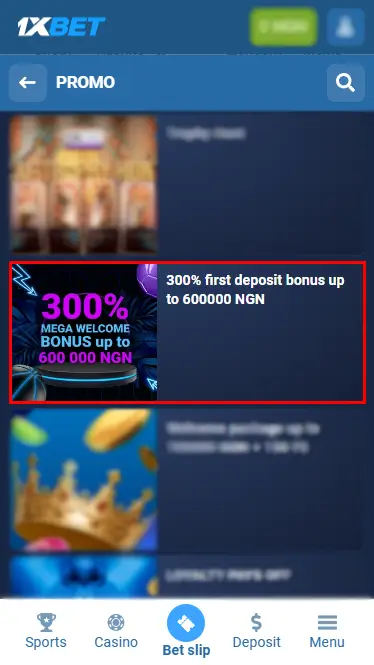 1xBet 300% Welcome Bonus