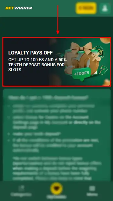 Betwinner Loyalty Pays Off