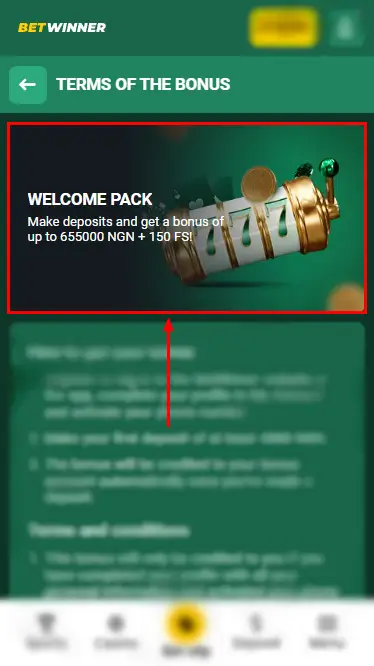 Betwinner Casino: Welcome Bonus