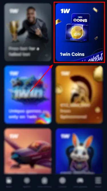 1win Coins Bonus