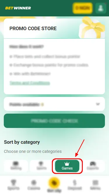 Betwinner Promo Code Store