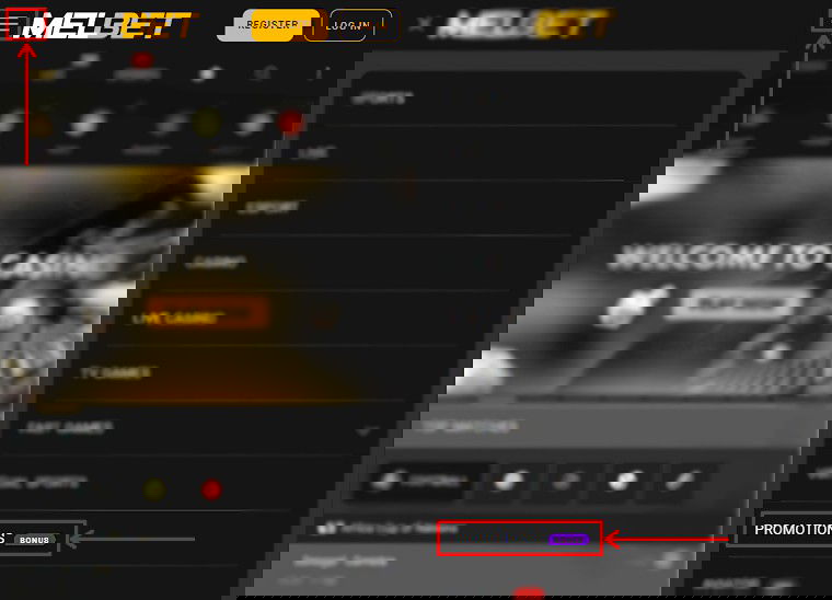 Promotions on Melbet site