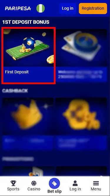 Paripesa Sports Betting Bonus