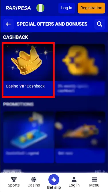 PariPesa VIP Cashback Bonus