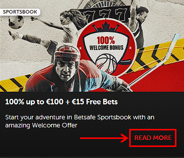 Betsafe welcome bonus for sports