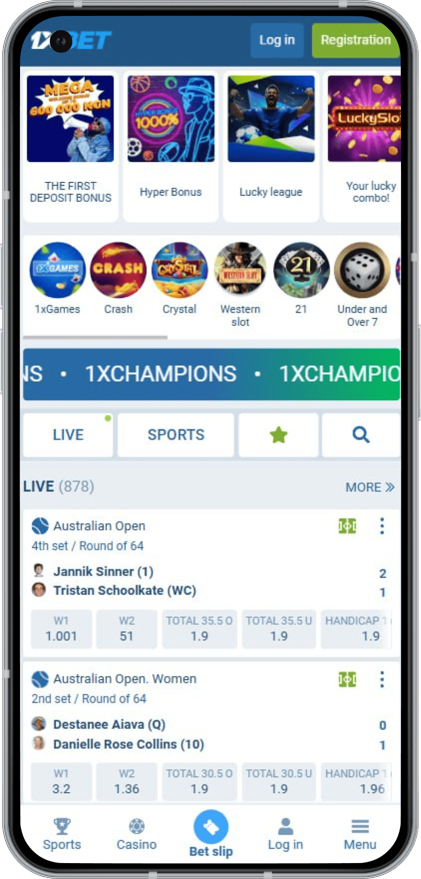 1xBet app for betting in Nigeria