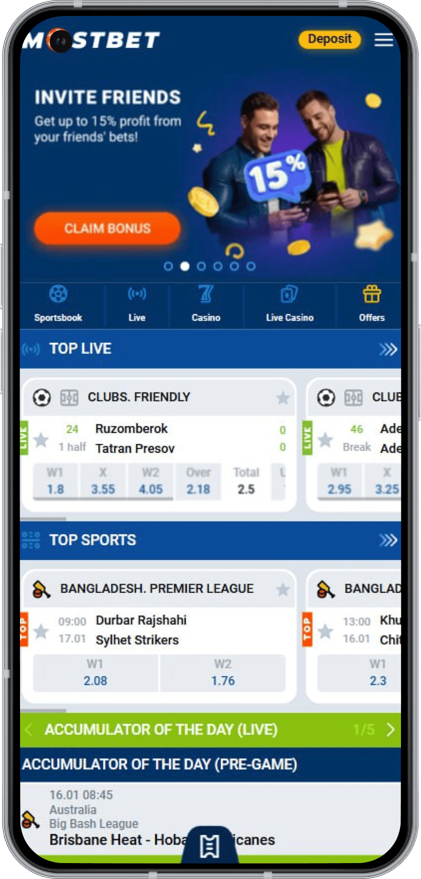 Mostbet app for betting in Nigeria