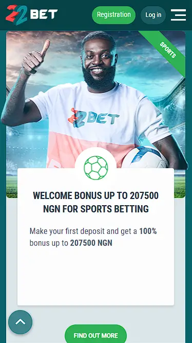 22bet welcome bonus