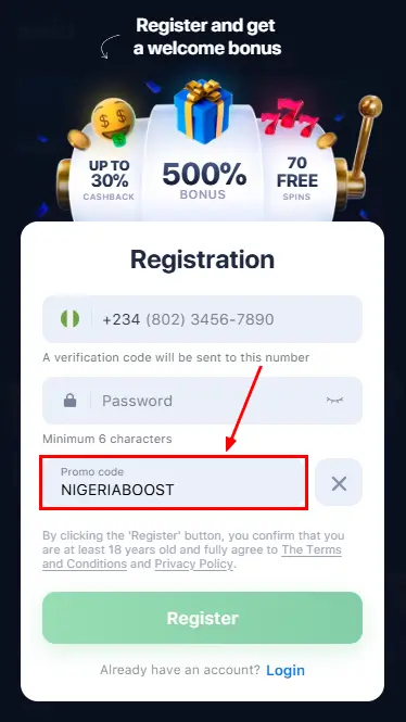 1win Sign Up Promo Code