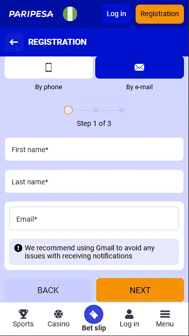 paripesa registration
