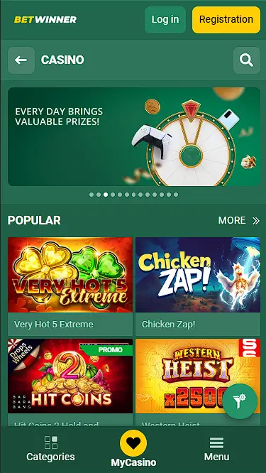 betwinner slots