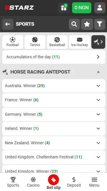 Place Horse Racing Bets On the 888Starz