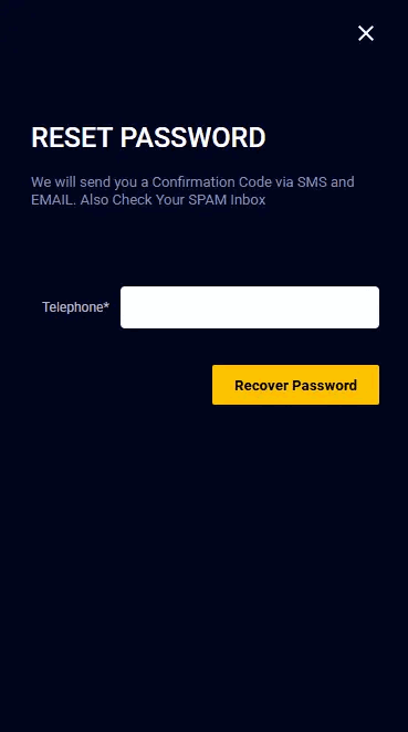 Accessbet Password Recovery