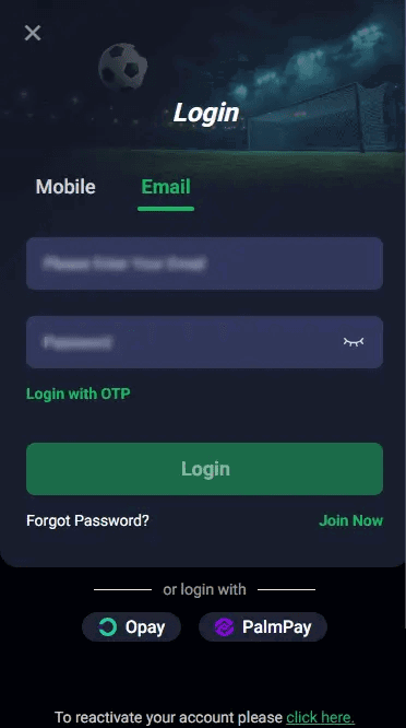 ILOTbet login via email