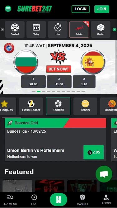 Surebet247 Mobile Application