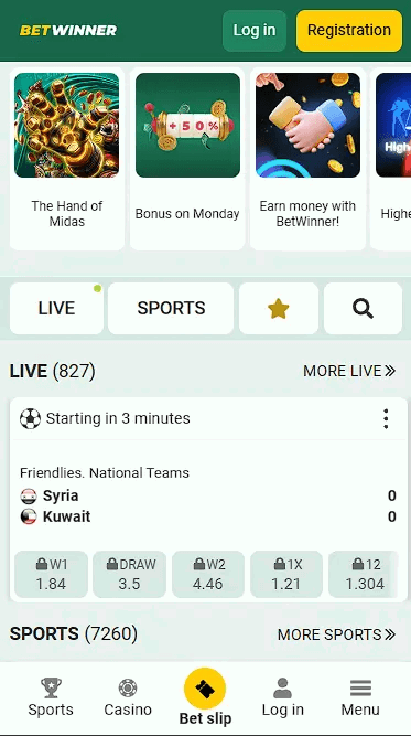 Betwinner Mobile App