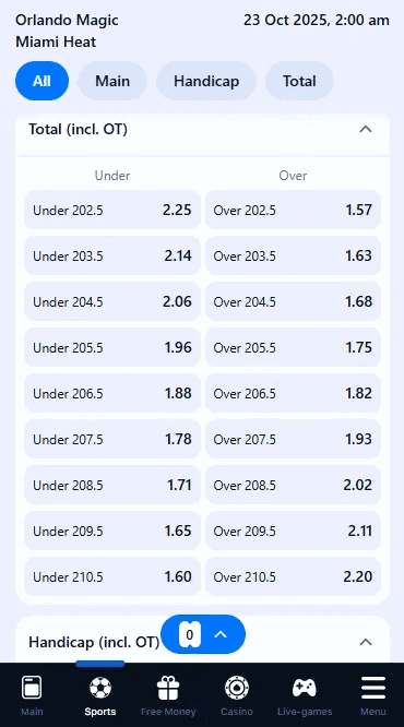 1win Betting Options For NBA Match