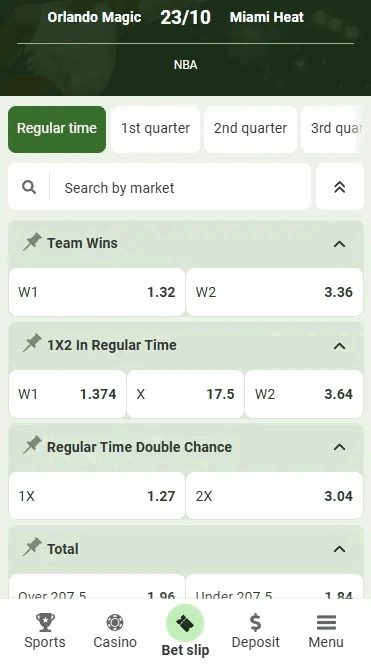 Linebet NBA Betting Markets