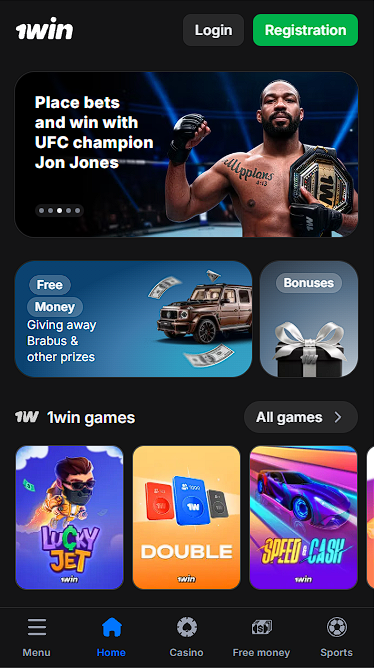 1win Betting Site Interface