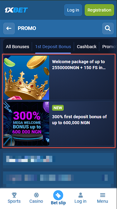 1xbet Promotions: First Deposit Bonuses